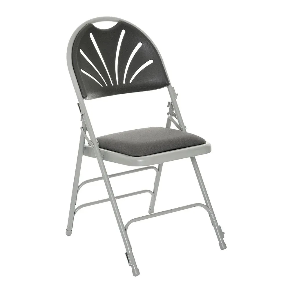 Folding Fanback Chair - Metal Frame Polypropelene Seat