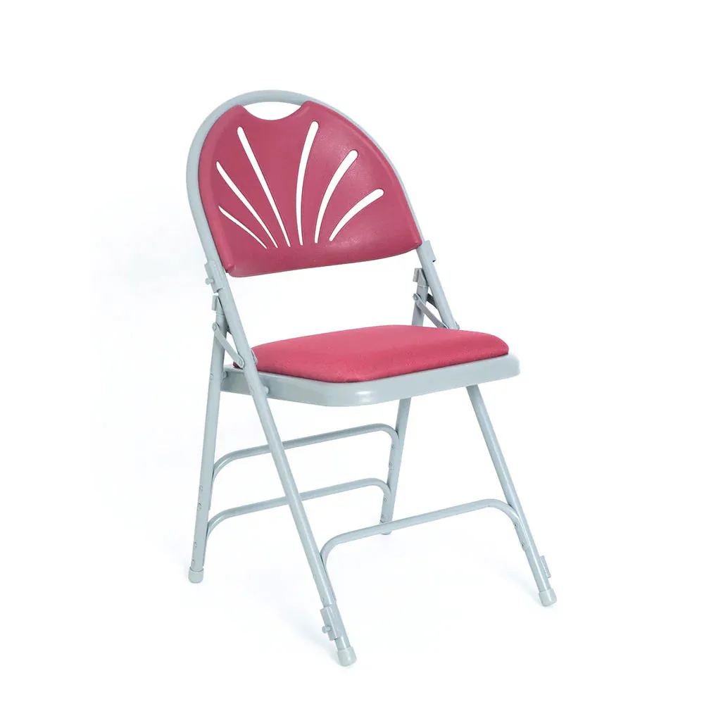 Folding Fanback Chair - Metal Frame Polypropelene Seat