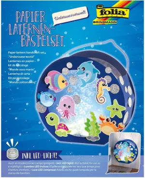 Folia 68105 Underwater World Lantern Kit with Lantern Rod and LED Light Multi-Coloured