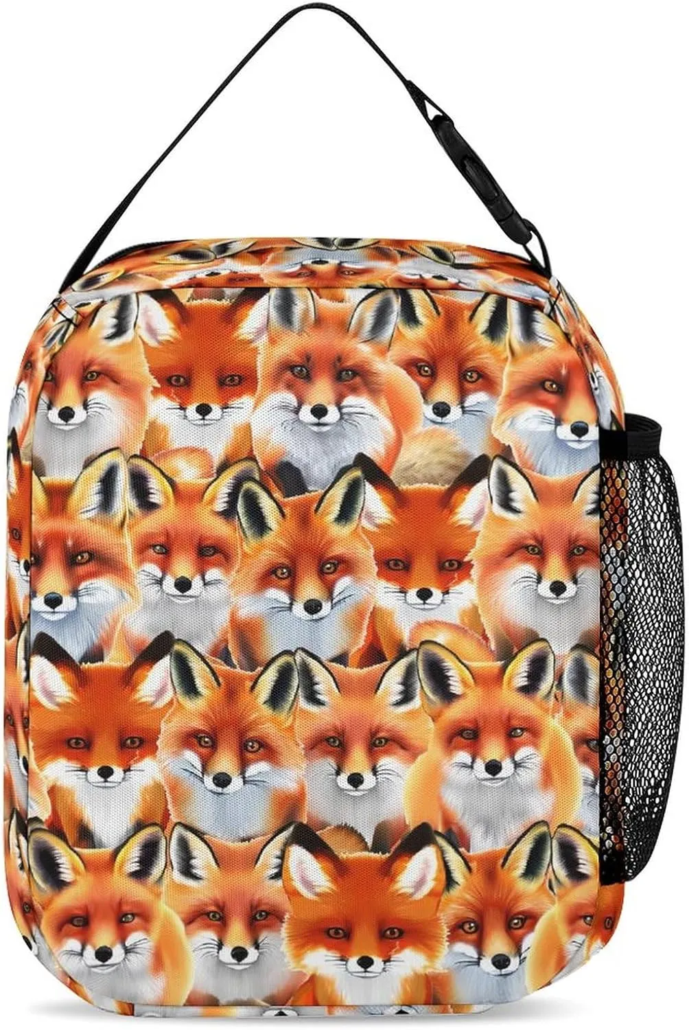Fox Backpack with Lunch Box & Pencil Case for Kids Girls Boys School, 16 Inch Cute Foxes Bookbag, School Backpack for Students Children, Lightweight, Large Capacity