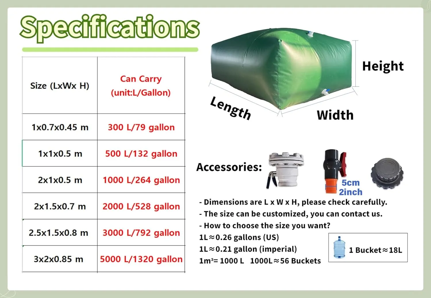 Fuel Oil Petrol Storage Cans Tank, Large Foldable Spare Fuel Bladder Water Container Bag for Boat Rv Off Road Car Generator