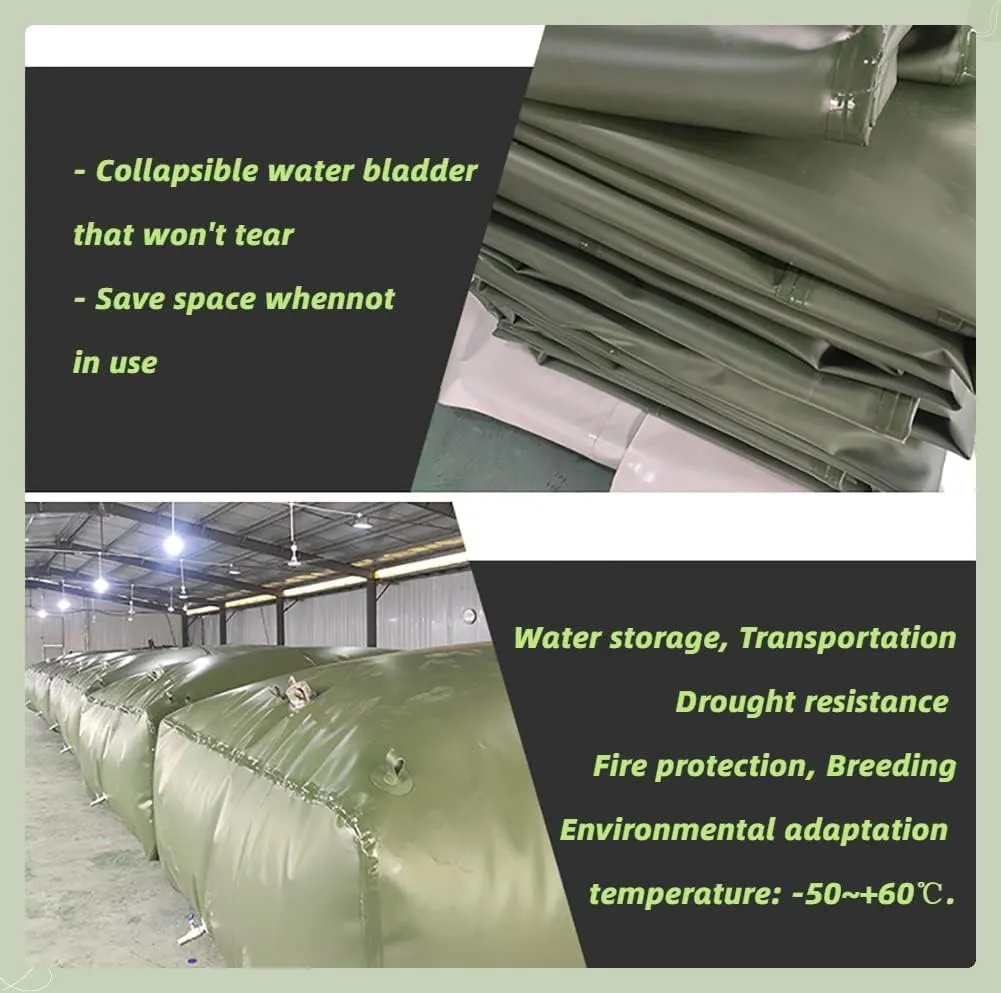 Fuel Oil Petrol Storage Cans Tank, Large Foldable Spare Fuel Bladder Water Container Bag for Boat Rv Off Road Car Generator