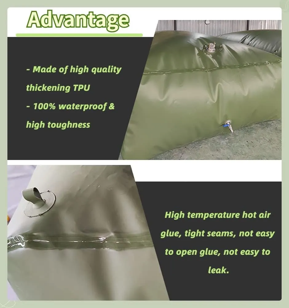 Fuel Oil Petrol Storage Cans Tank, Large Foldable Spare Fuel Bladder Water Container Bag for Boat Rv Off Road Car Generator