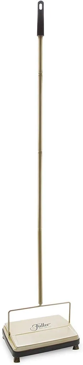 Fuller Brush 17031 Electrostatic Carpet & Floor Sweeper - 9" Cleaning Path - Lightweight - Ideal for Crumby Messes - Works On Carpets & Hard Floor Surfaces - Gold