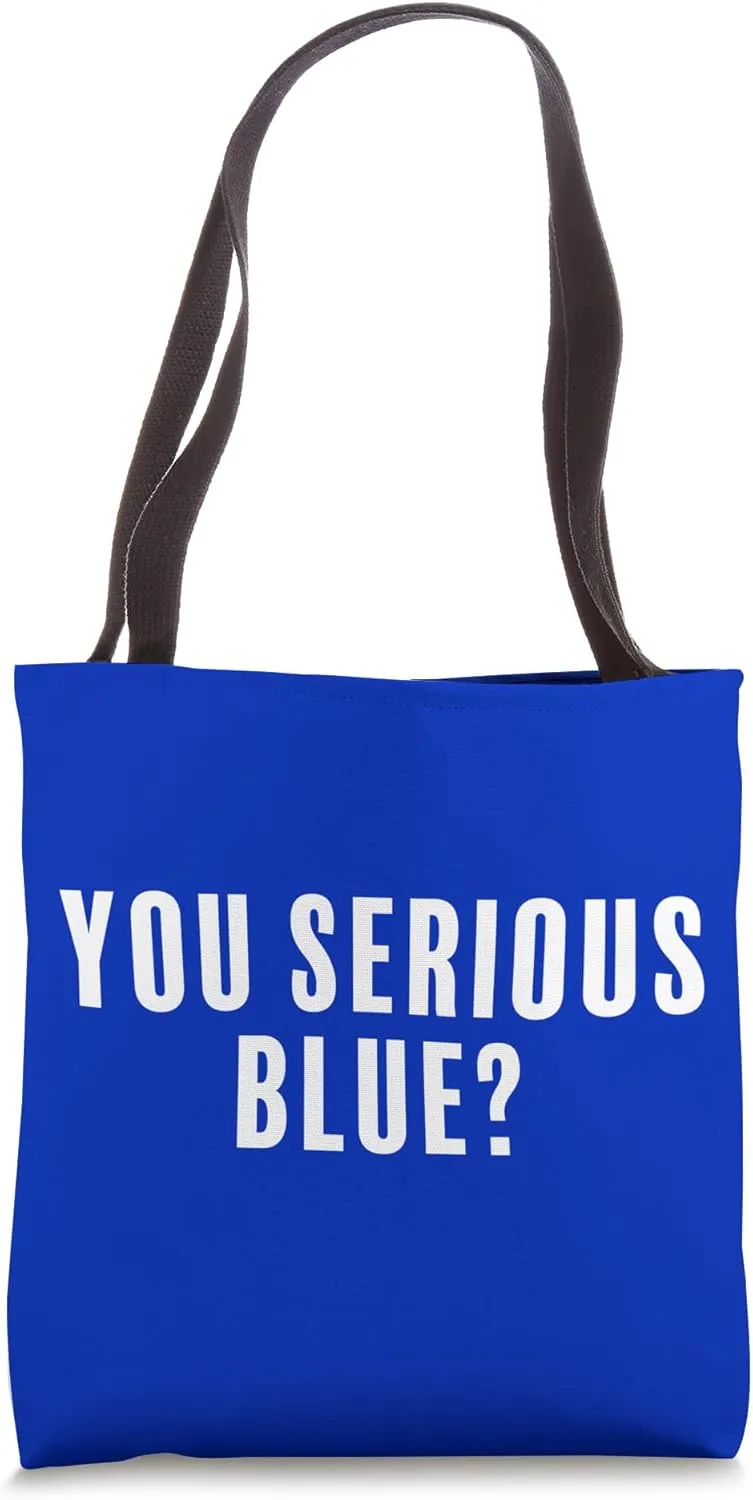 Funny You Serious Blue Travel Baseball or Softball Ump Tote Bag