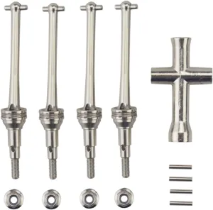 Fytoo 16410S Front and Rear Metal Drive Shaft CVD Kit for MJX H16E H16P H16GT H16DR H16BM H16PL 16208 16210 16207 RC Car Upgrade Parts
