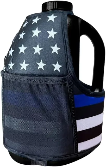 Gallon Gear 1 GALLON LARGE WATER BOTTLE SLEEVE COMBO | BPA FREE PLASTIC REUSABLE WATER JUG | HYDRATION WATER BOTTLE FOR MEN & WOMEN | GYM, SPORTS, TRAING & FITNESS