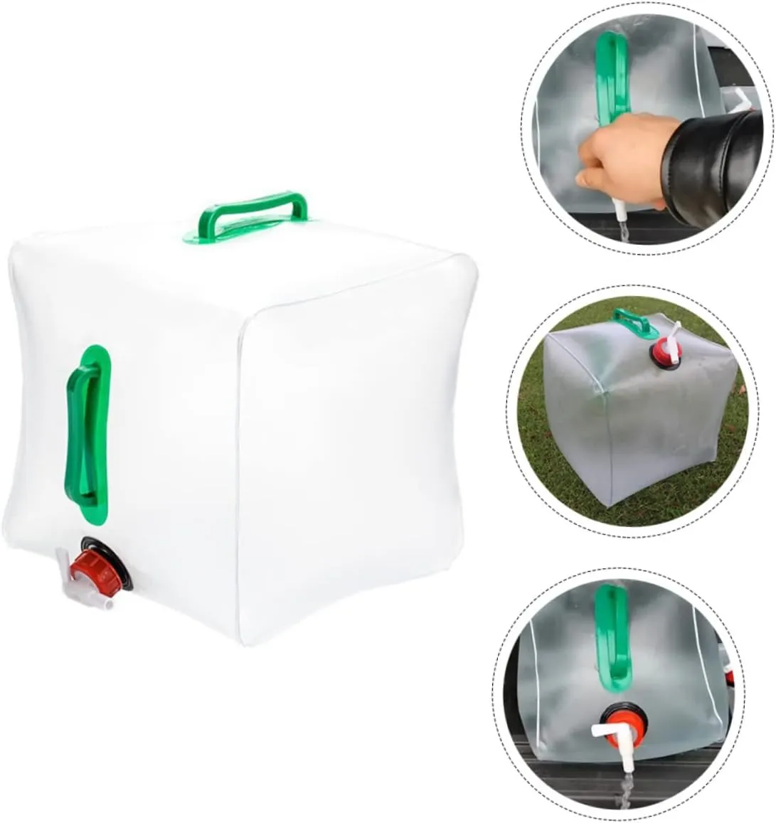 GANAZONO 4pcs Water Pouch for Camping and Outdoor Activities Water Storage Bag Opening for Easy Filling and Pouring