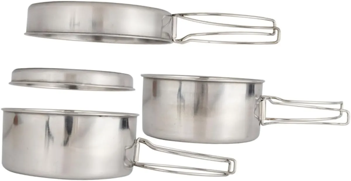 GANAZONO Cooking Pot Set for Camping Lightweight Portable Outdoor Cooking Supplies Picnic Cookware