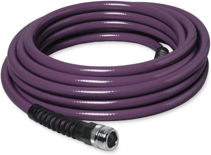 Gardener's Supply Company Super Slim Lightweight Hose, 25 Ft. | Drinking Water Safe BPA Free & Lead-Free Hose | 7/16" Interior Diameter - Purple