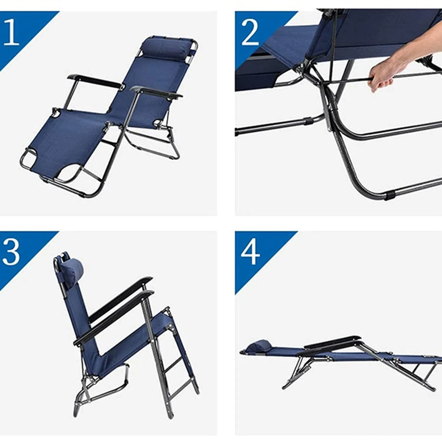 Gardeon Zero Gravity Portable Reclining Lounge Foldable Outdoor Camping Beach Chair