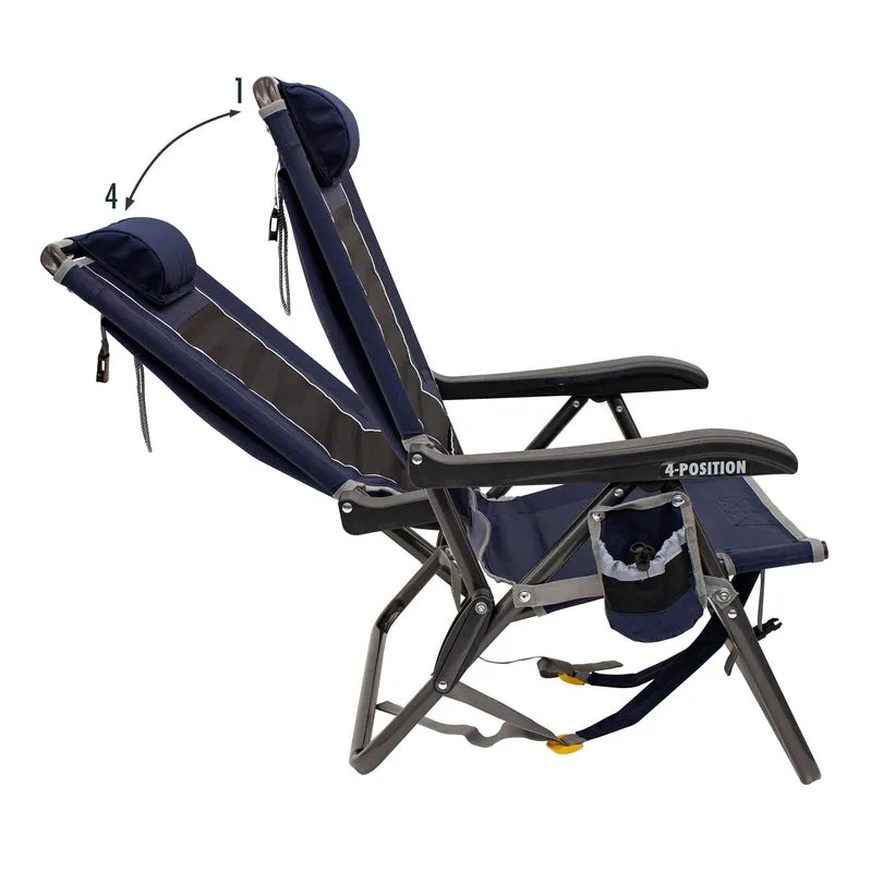 GCI Outdoor Backpack Event Reclining Camping Chair, Backpack Chair with Storage Pouch
