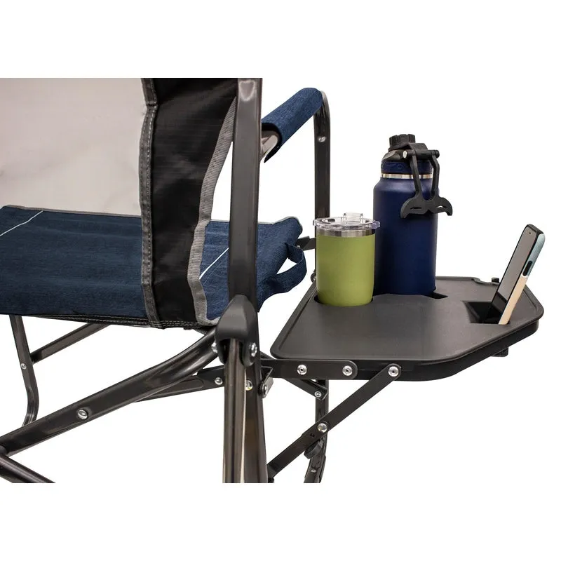 GCI Outdoor Freestyle Rocker Portable Folding Rocking Chair, Outdoor Camping Chair with Side Table