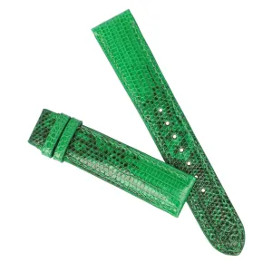 Genuine Lizard leather watch band, Premium Quality Lizard watch strap (16mm, Steel Folding Clasp)