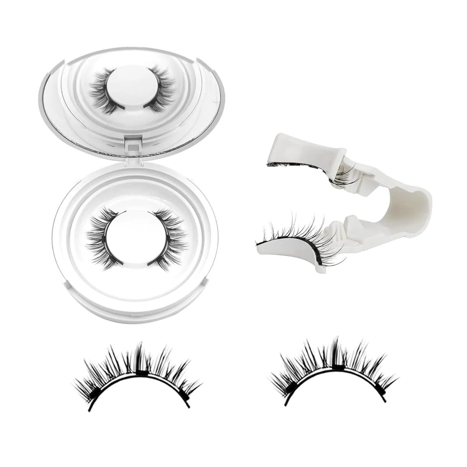 Giani Magnetic Eyelashes with Applicator, Magnetic Eyelashes Natural Look,Reusable Magnet Lashes No Glue Needed Soft Lashes Kit for Women(Natural)
