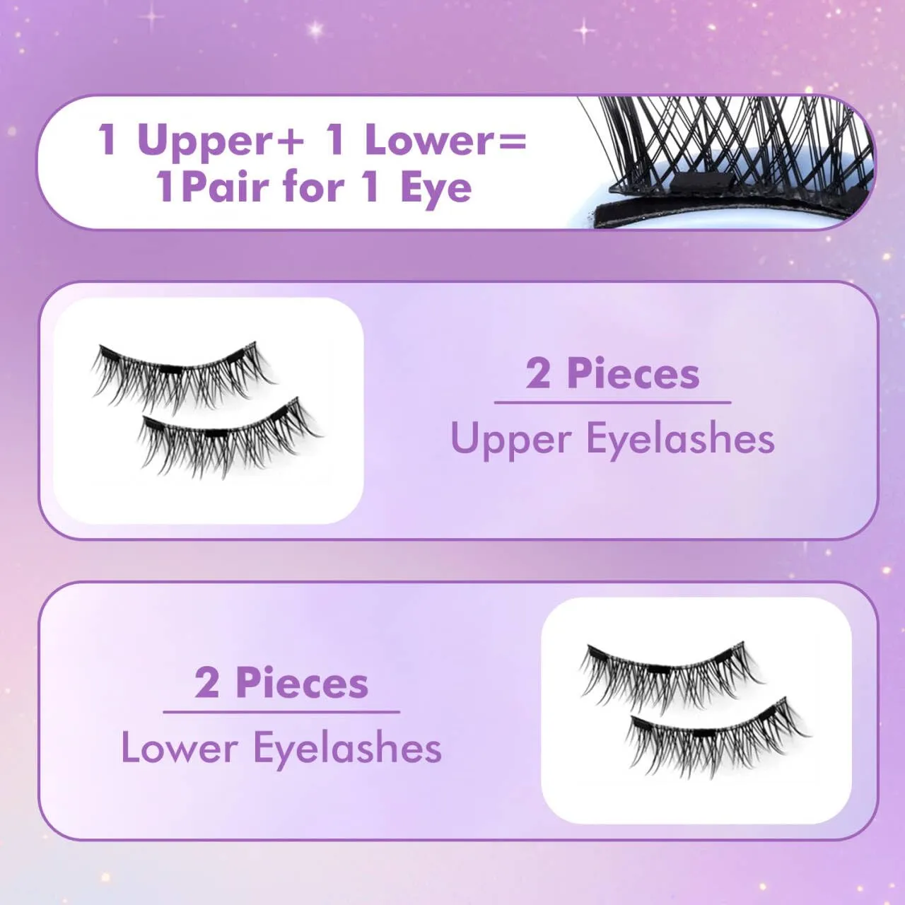 Giani Magnetic Eyelashes with Applicator, Magnetic Eyelashes Natural Look,Reusable Magnet Lashes No Glue Needed Soft Lashes Kit for Women(Natural)
