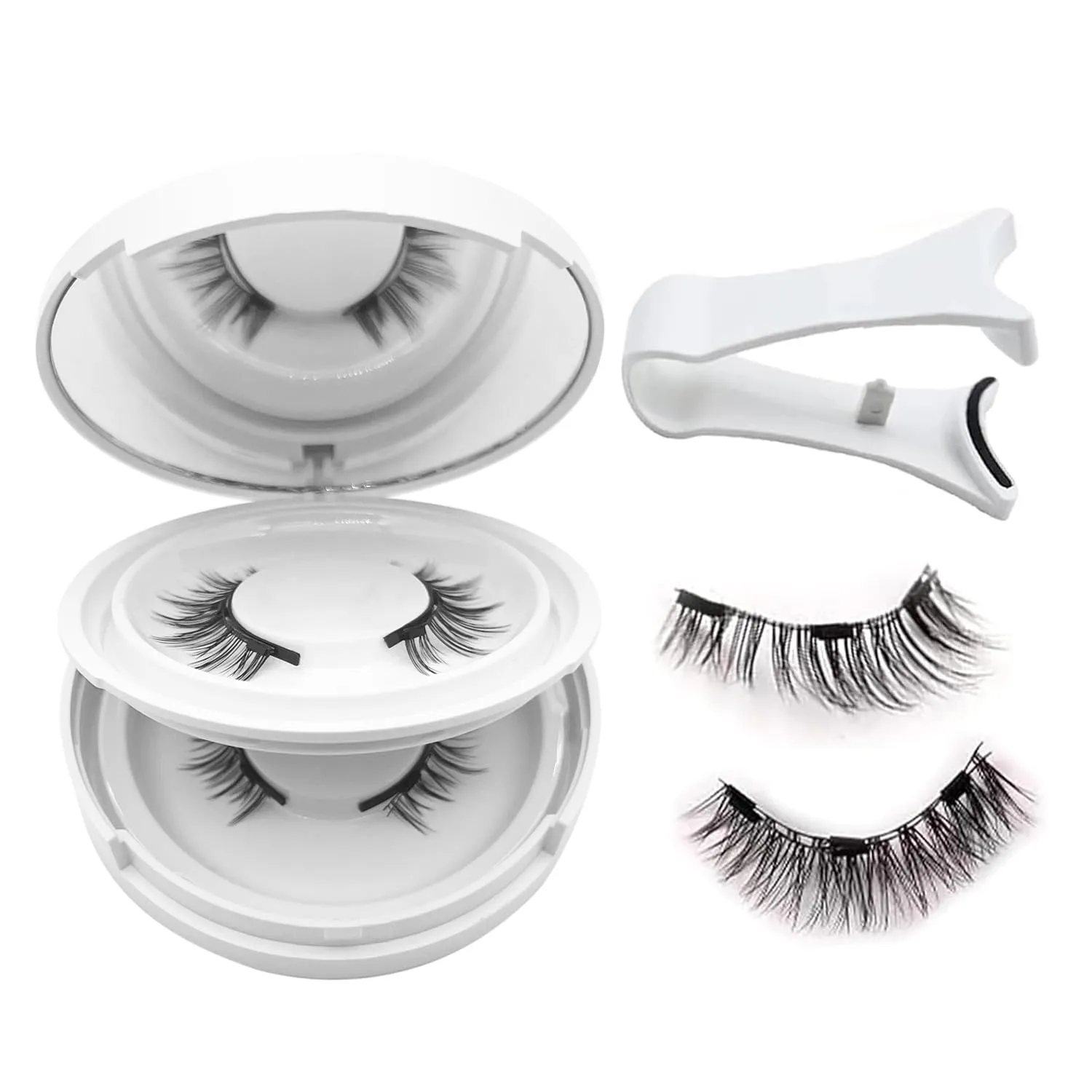 Gianni Magnetic Lashes,Gianni Magnetic Eyelashes with Applicator,Reusable Magnet Eyelashes Natural Look, No Glue Needed Soft Lashes Kit(Natural Fuller)