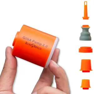 GIGA Pump 2 Portable Air Pump - USB Rechargeable Mini Inflatable Pump for Outdoor Camping, Hiking, and Air Beds