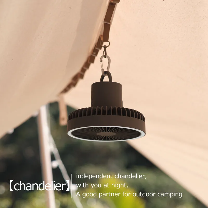 GL Extra Rechargeable Tripod Fan w/ White Ring Light