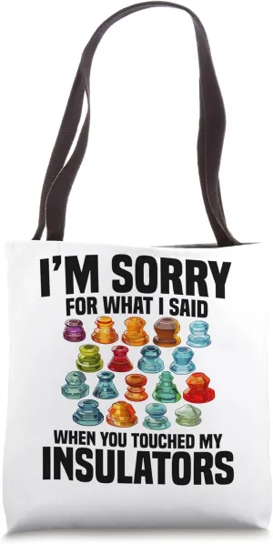 Glass Insulator Collection Telegraph Insulator Collector Tote Bag