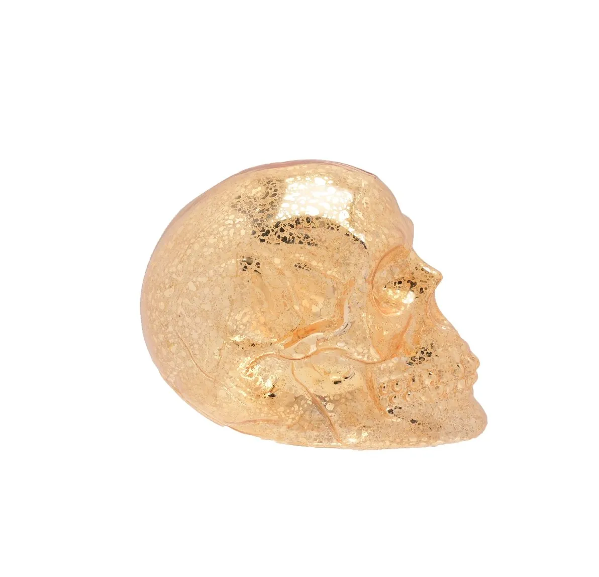 Gold Skull LED Lantern