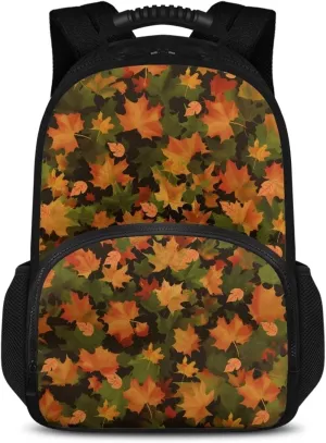 Gomyblomy Large Lunch Backpack Cooler Hiking Daypack for Men Maple Print Leak Proof Lunch Cooler Bag Insulated Camping Cooler Casual Daypack for Work Picnic Travel