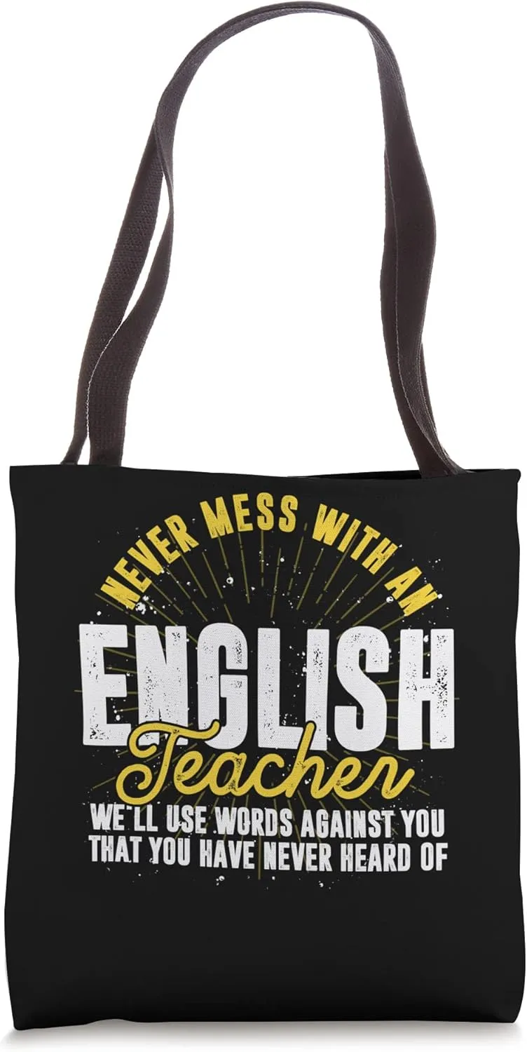 Grammar Police English Teacher Spelling Funny Grammar Tote Bag