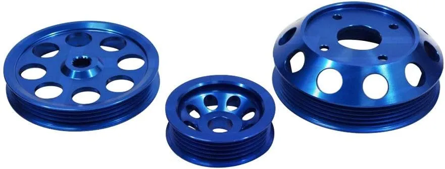 Greddy 13542101 Lightweight Aluminum Pulley Kit 93-96 Mazda RX-7
