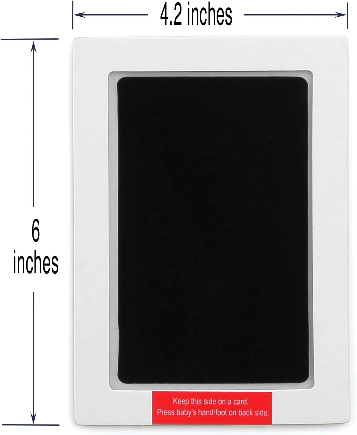Green Pollywog | Wood Base Pawprint Frame Kit | (2) 4” x 6” Vertical Wooden Picture Frames | Extra-Large Clean Touch Ink Pad | Dog Paw Print Gifts | No Mess Ink Pad | Pet Memorial Picture Frame