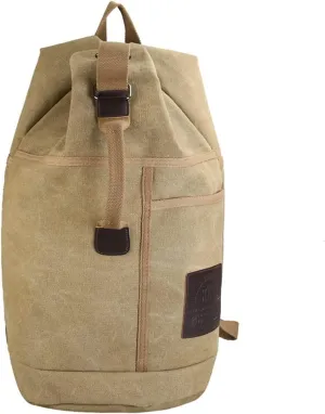 Gym Bags Mens Bag Outdoor Sports Duffle Bag Rucksack Tactical Canvas Backpack School Bag (Color : Khaki, Size : 30 L) (Khaki 60 L)