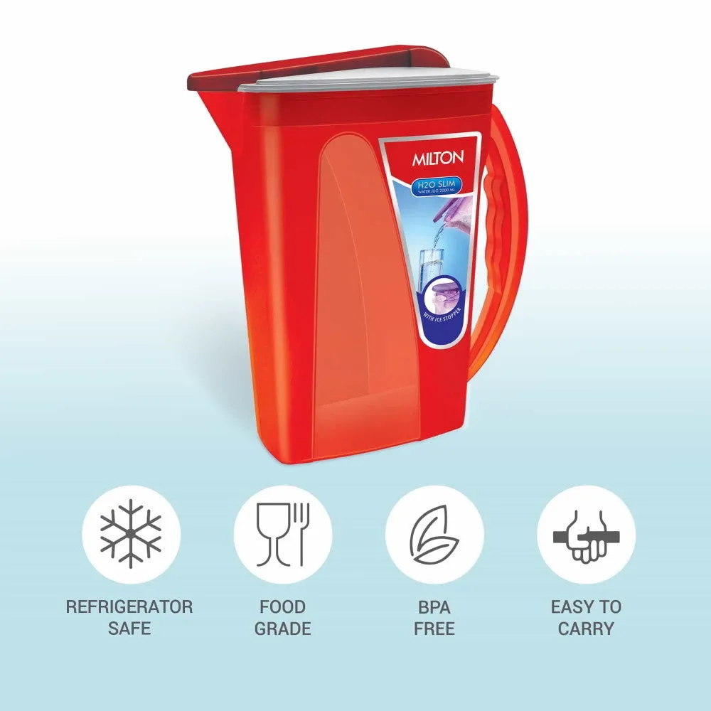 H2O Slim Plastic Water Jug (Milton)