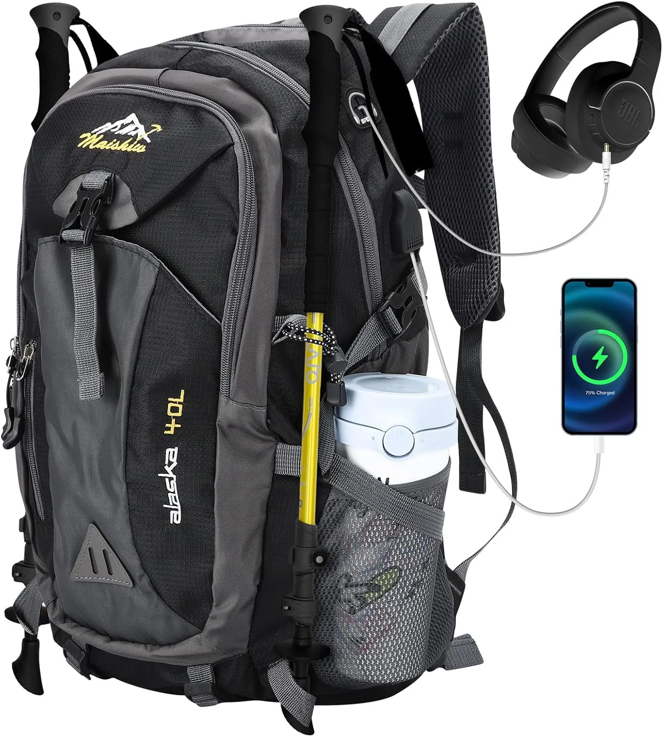HaetFire Lightweight 40L Hiking Backpack