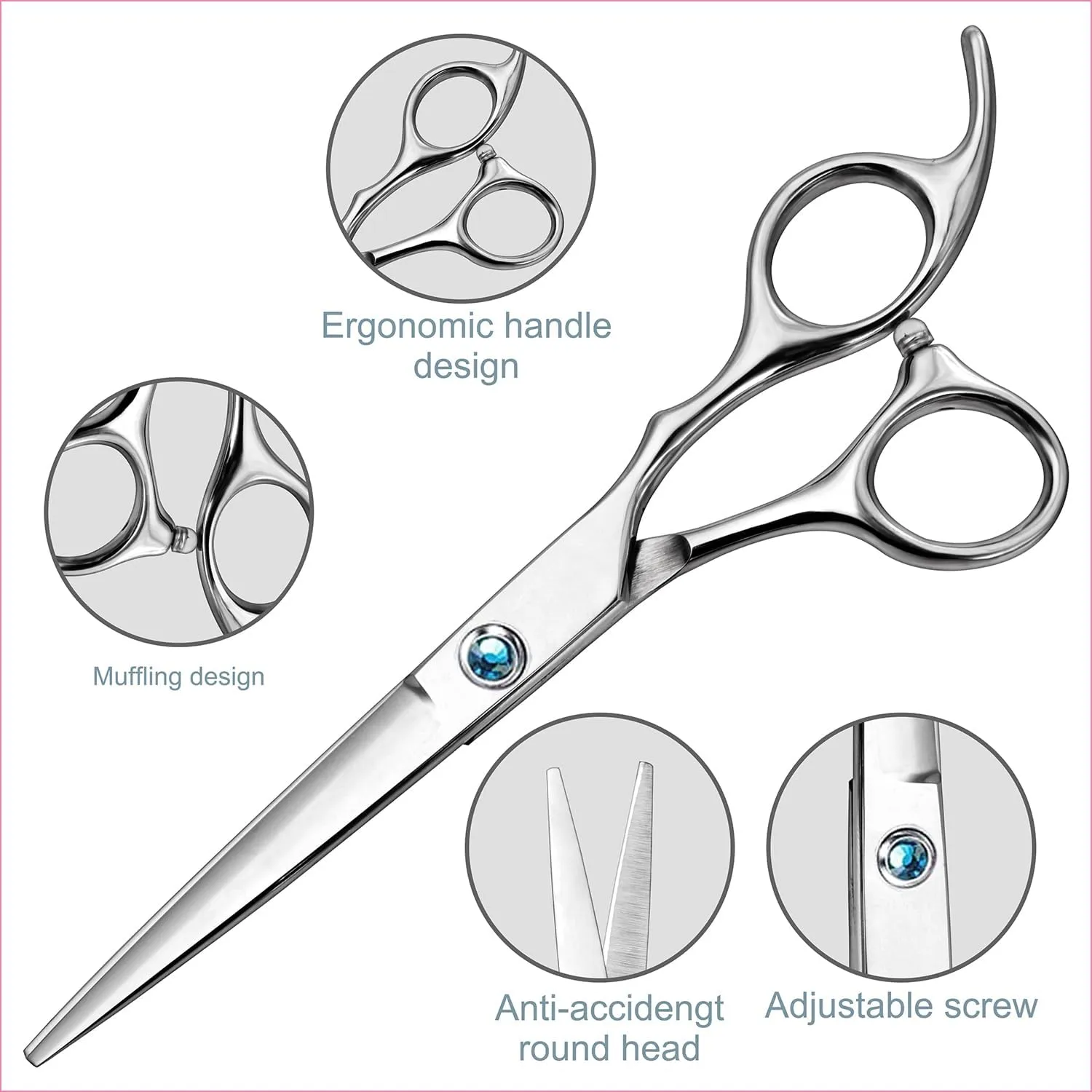 Hair Thinning Scissors Hair Cutting Scissors Kit, Fcysy Tijeras De Peluqueria Profesional Hair Trimming Scissors Haircut Scissors Blending Shears Set, Baber Shears Layering Scissors Hair Accessories