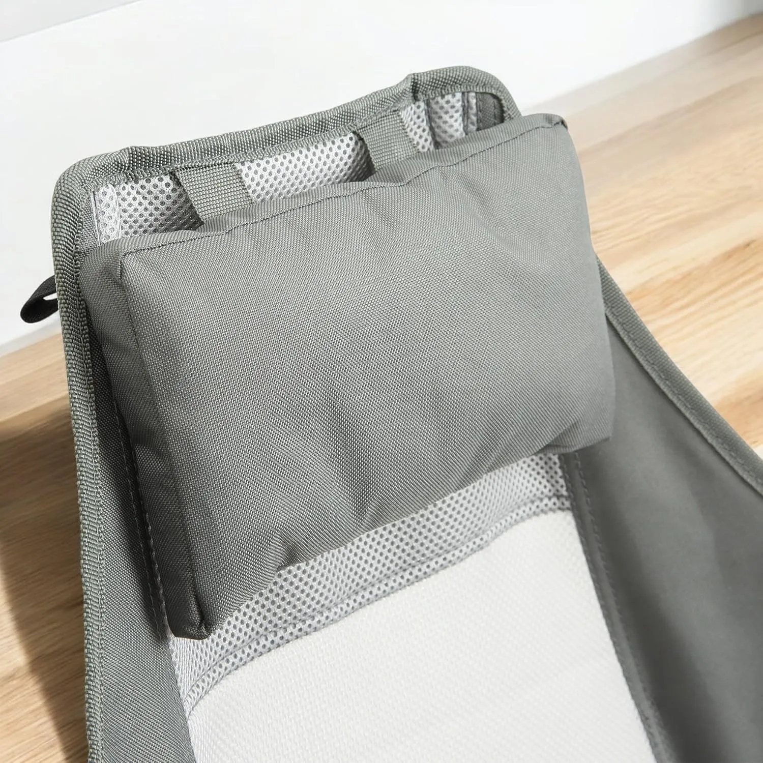 Hammock Camping Chair Set of 1 – Folding Portable Rocking Chair with Adjustable Back, Cup Holder, and Carry Bag, for Outdoor Travel and Relaxation (Grey)