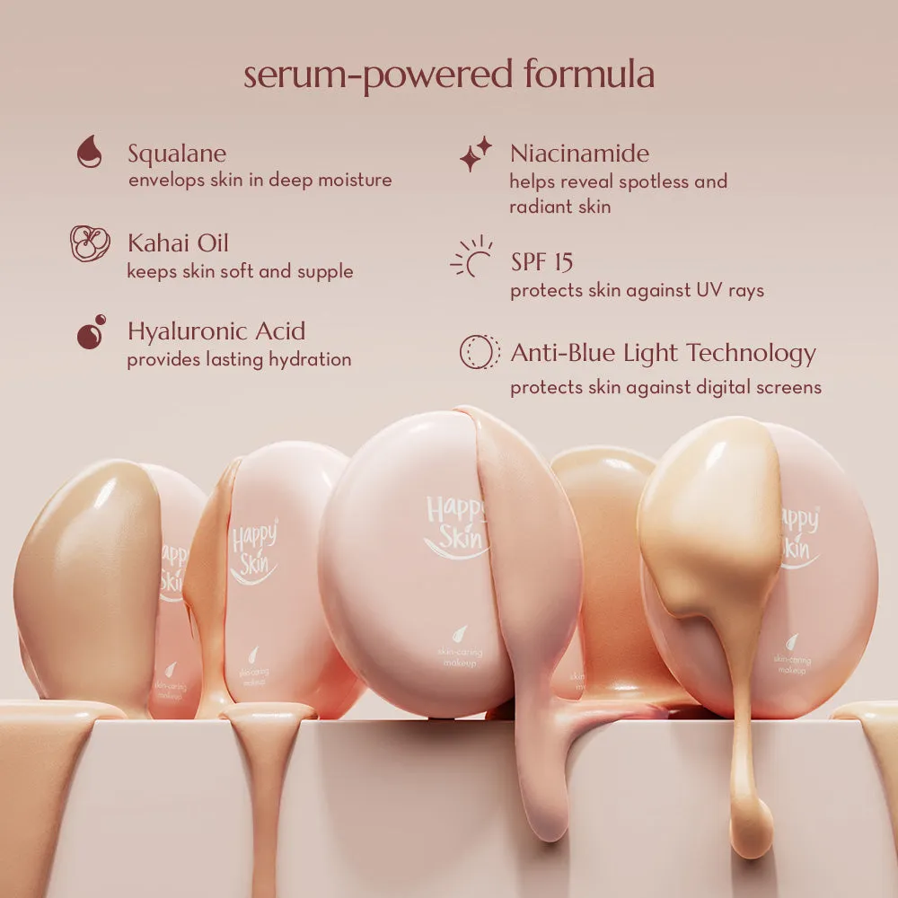 Happy Skin Second Skin Matte Serum Cushion Foundation SPF15