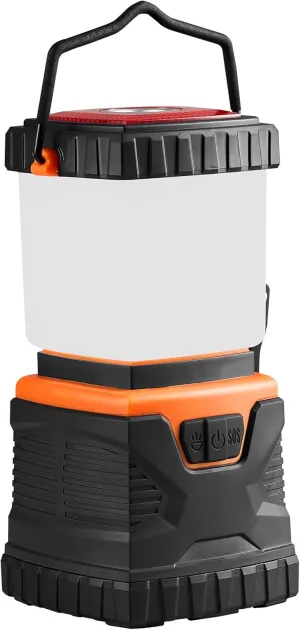 Happybuy LED Camping Lantern, All-in-one, 1000LM, 360° Illumination. 4 Lighting Modes. Battery Powered Light. Outdoor Robust Flashlight. Built to Last Light. Ideal for Hiking, Fishing,Outages,Repairs