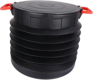 Happyyami 1Pc Collapsible Fishing Bucket Space Saving Water Container for Camping Outdoor Activities and Storage Portable Design for Easy Carrying and Versatile Use