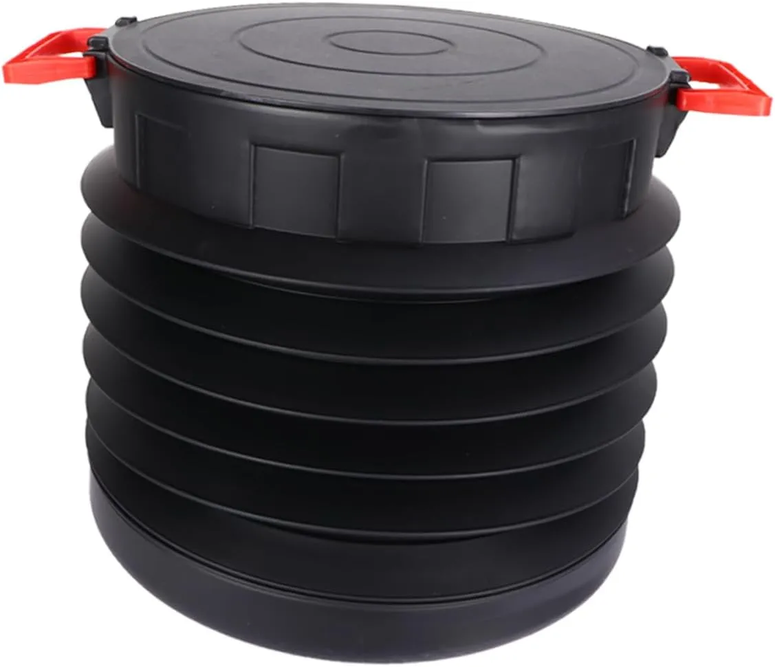Happyyami 1Pc Collapsible Fishing Bucket Space Saving Water Container for Camping Outdoor Activities and Storage Portable Design for Easy Carrying and Versatile Use