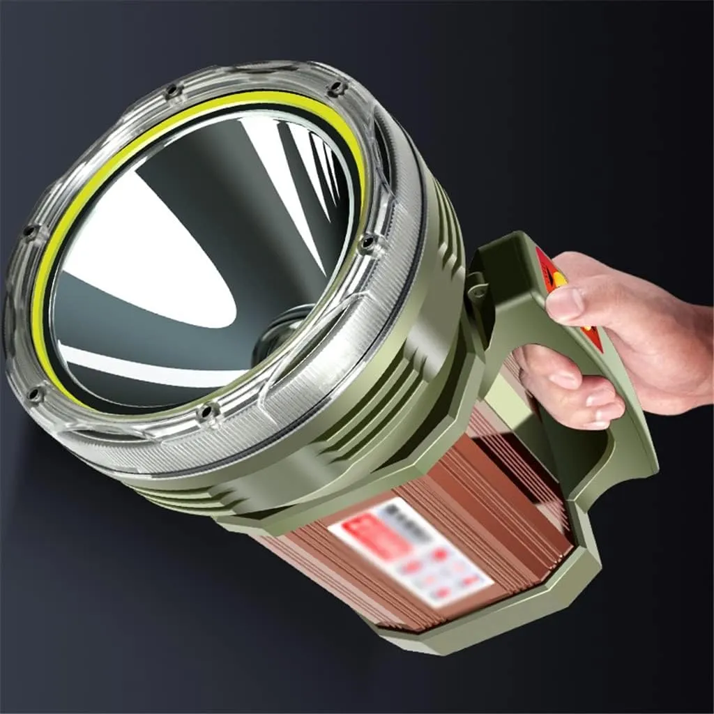 HBJWOV Portable Lantern Light Flashlight Mobile Power Rechargeable Searchlight Enjoy Outdoor Handheld Spotlight(2230X)