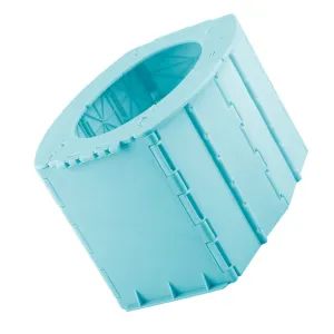 Healthy Pp Material Portable Potty Toddler Folding Toilet Padded Seat Travel Assistent