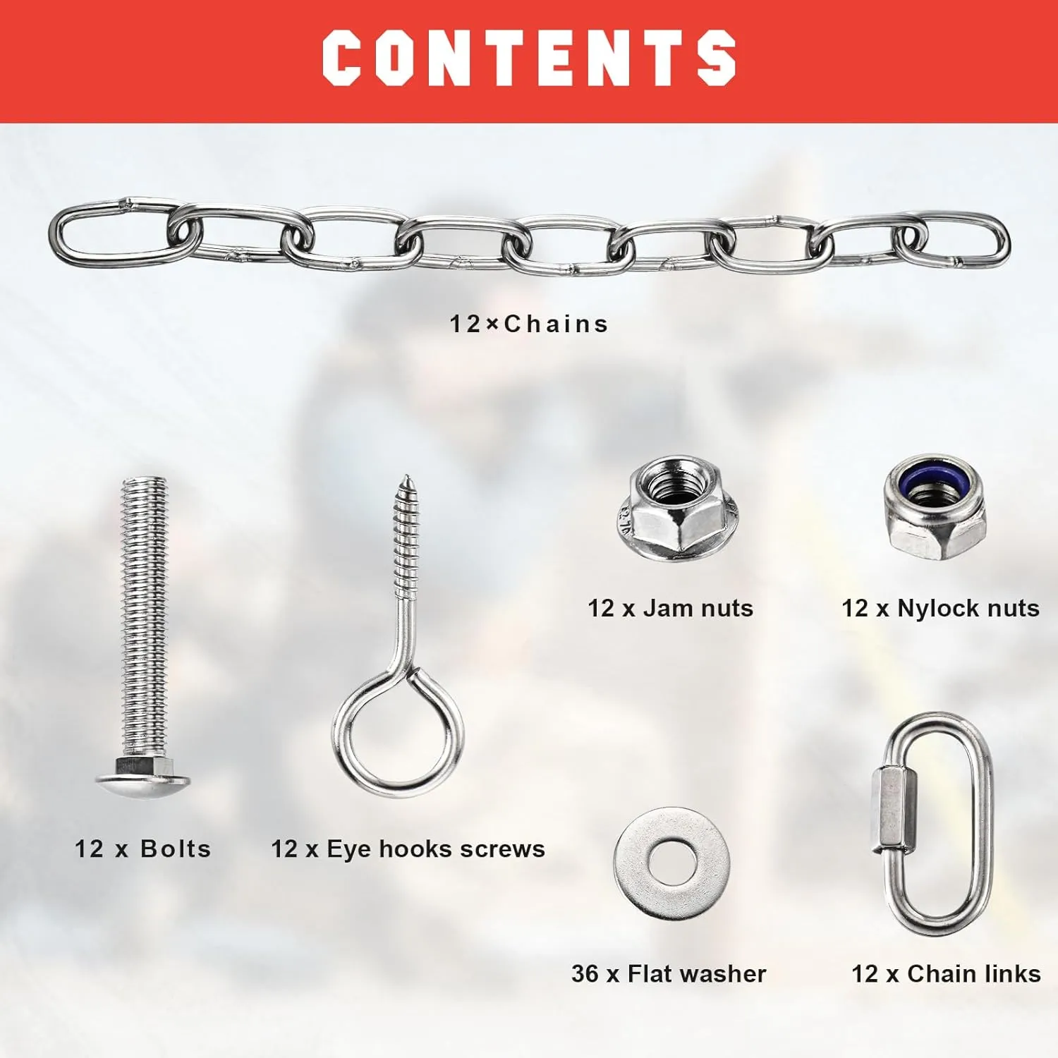 Hicarer Complete Hanging Target Gong Mounting Kit AR500 3/8" Steel Shooting Mounting Kit Steel Target Hanger