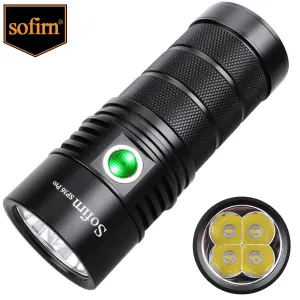 High-Power 8000lm LED Flashlight USB-C Rechargeable 18650 Torch Super Bright Lantern