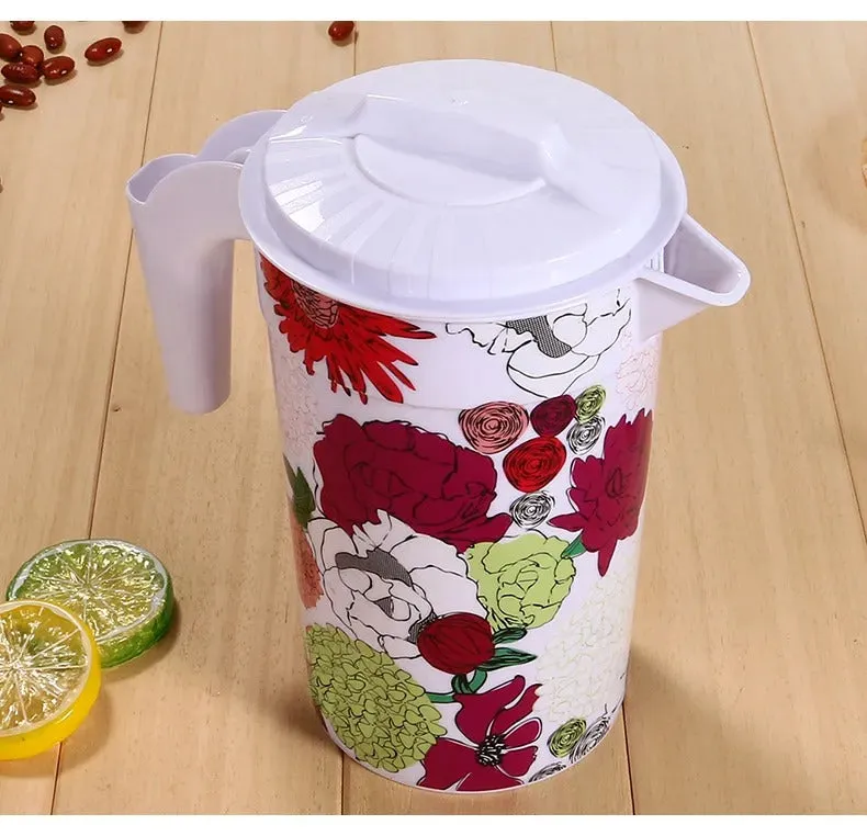 High Quality Plastic Printed Water Jug 2 Liter