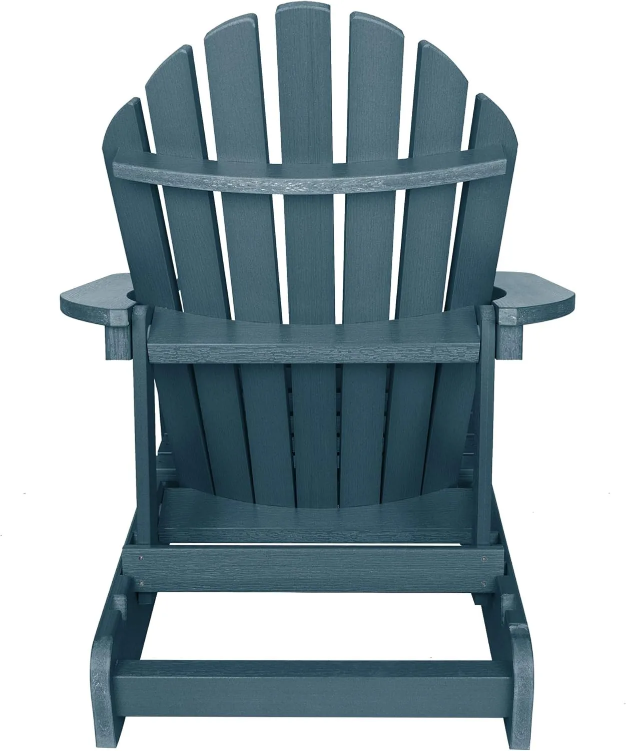 highwood Hamilton Made in the USA Folding and Reclining Adirondack Chair, Adult Size, Nantucket Blue