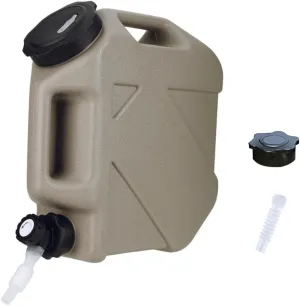 HiGropcore Water Container with Spigot - 2.6Gallon/3.2Gallon Water Jug Portable Camping Water Tank BPA Free - Emergency Water Storage for Camp Outdoor Hiking