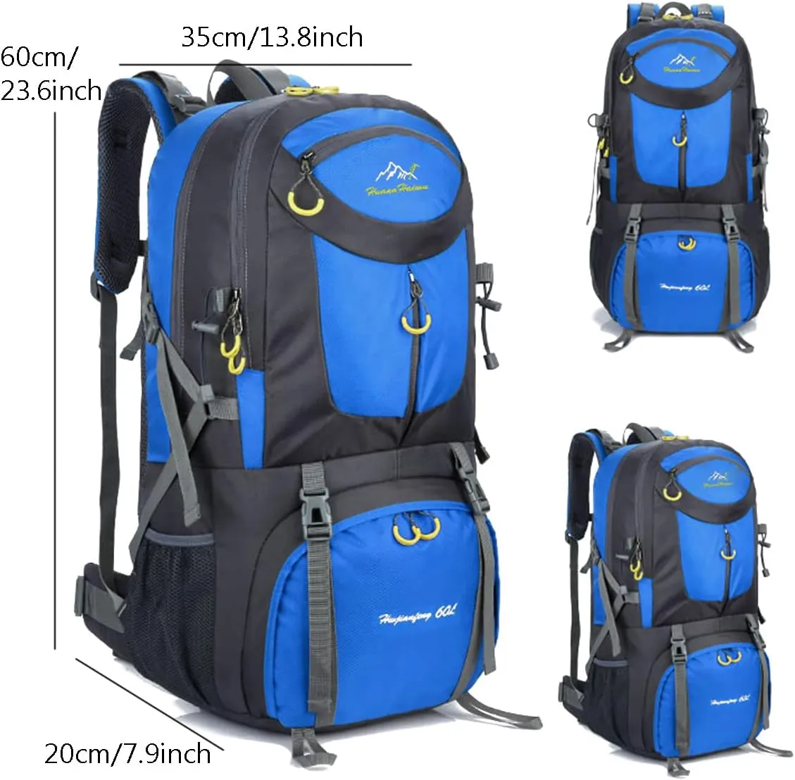 Hiking Backpack 60L Climbing Camping Backpack Large Rucksack for Trekking Travel Outdoor Sport