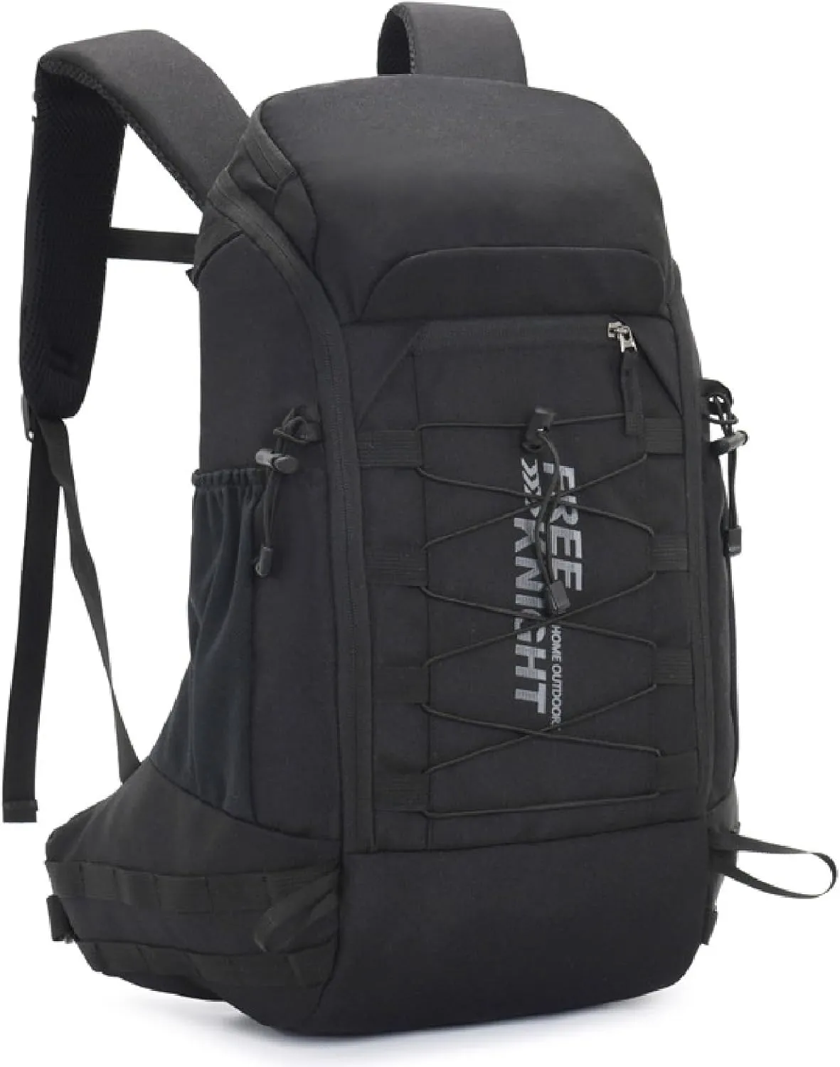 Hiking Backpack Waterproof Lightweight Casual Daypack with Rain Cover, Outdoor Sport Travel Camping Bag,Black,40L