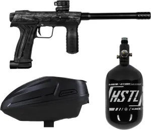 HK Army Planet Eclipse Emek Paintball Marker Package Sonic Loader 68ci/4500psi HPA Tank