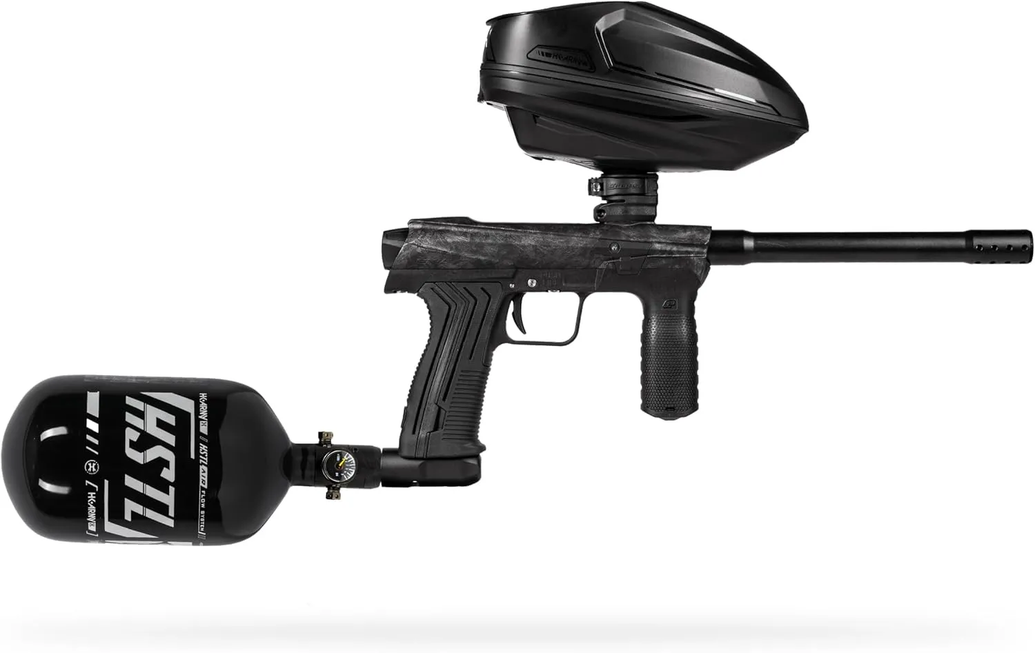 HK Army Planet Eclipse Emek Paintball Marker Package Sonic Loader 68ci/4500psi HPA Tank