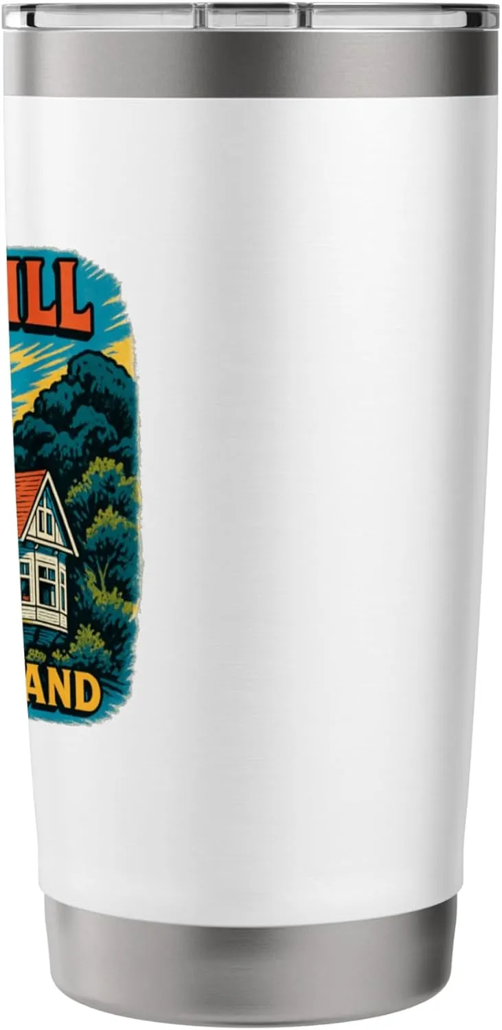 Holly Hill House, Catalina Island | Print On Front Stainless Steel Insulated Tumbler